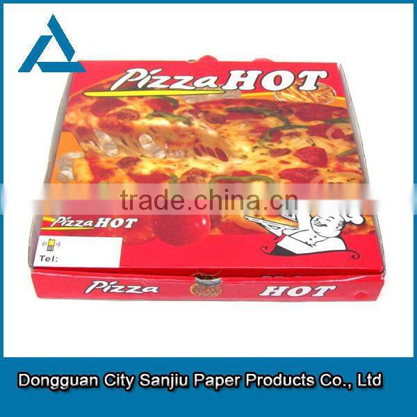 customized wholesale motorcycle corrugated delivery pizza boxes