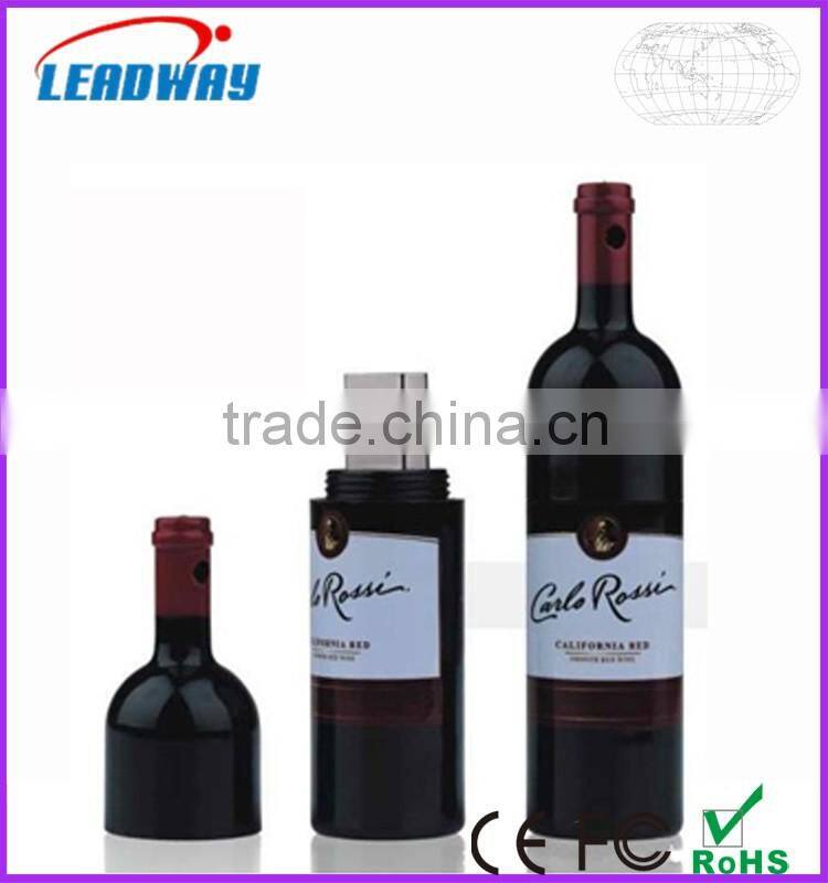 Colorful metal wine bottle usb flash drive 1gb 2gb 4gb 8gb 16gb pendrive