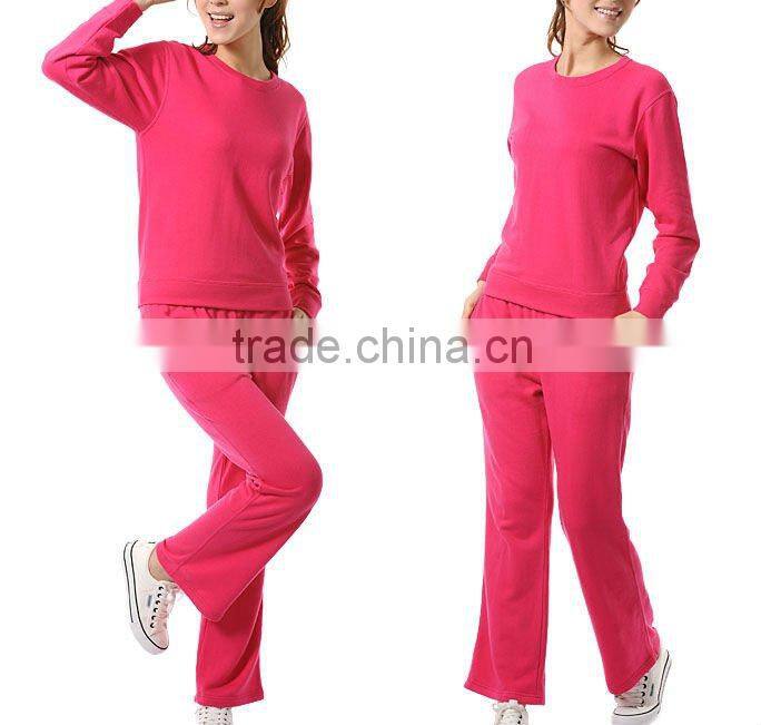 100%Polyester red women sportwear suit