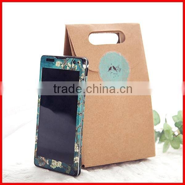 2014 New Design Kraft Paper Bag with Handle Packing Wholesale