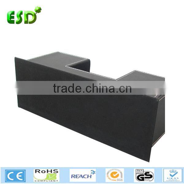 Double Holder Leather Multi-Function Desk Stationery Pen Pencil Holder