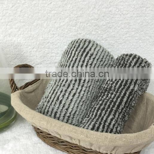 Bamboo Charcoal Fabric Square Towel for all ages