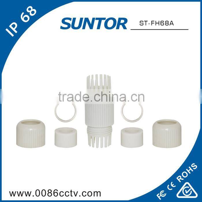 Waterpoof cat5 rj45 connector bush to din cable for wifi router