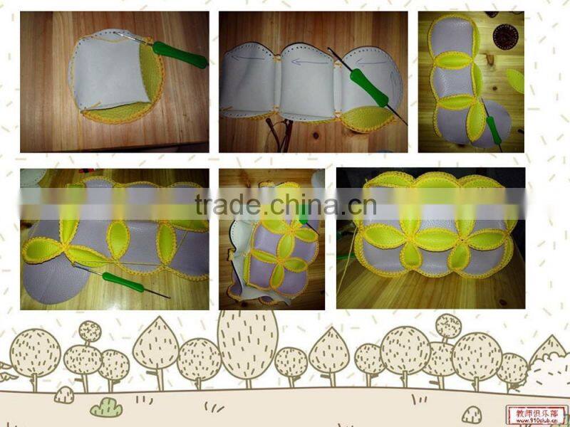 2016 fashion trends ladies bags ladies handbag cowhells material crochet technic best quality