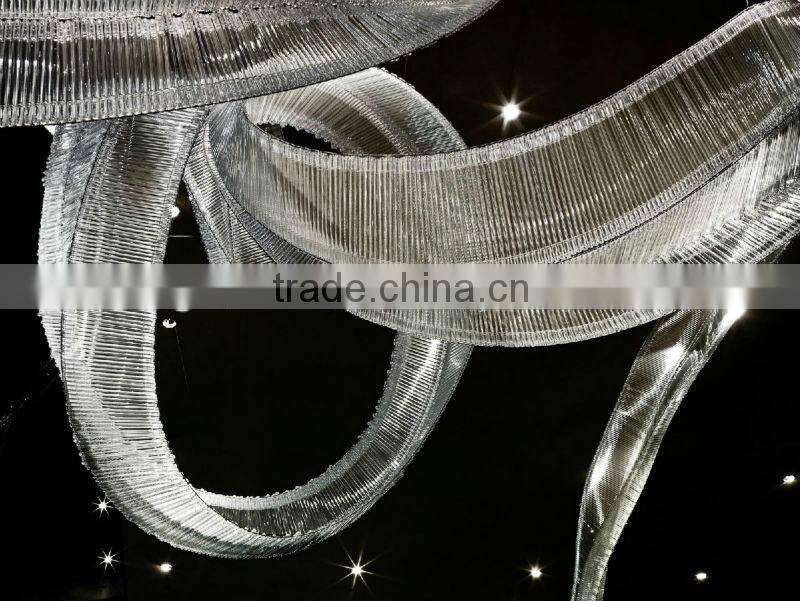 Hotel glass art decoration large scale glass art lighting xo-2013(22)