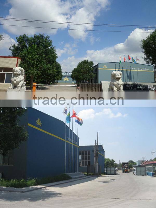 3-6mm Rectangular beveled custom decorative wall mirror