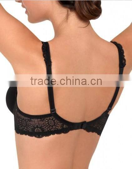 2014 new arrival ladies underwear padded lace bra