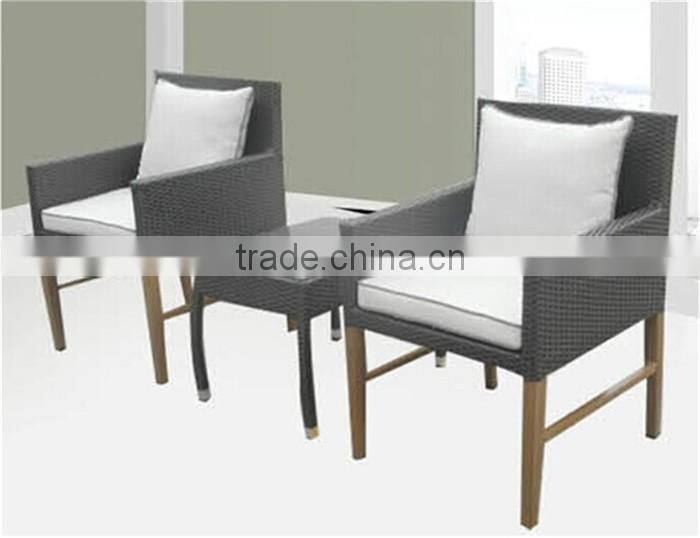 Wicker chairs and table dining set cube set hotel furniture