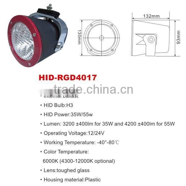 35W/55w superior quality HID head light bulb H3 motorcycle halogen bulb