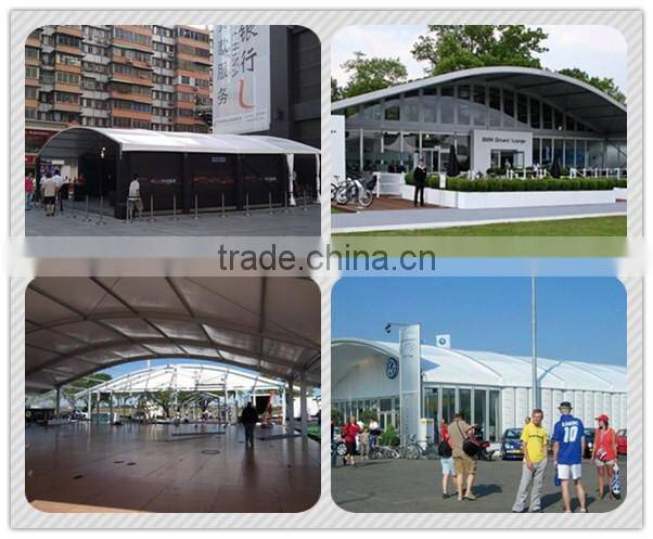Curved tent metal structure tent for sale
