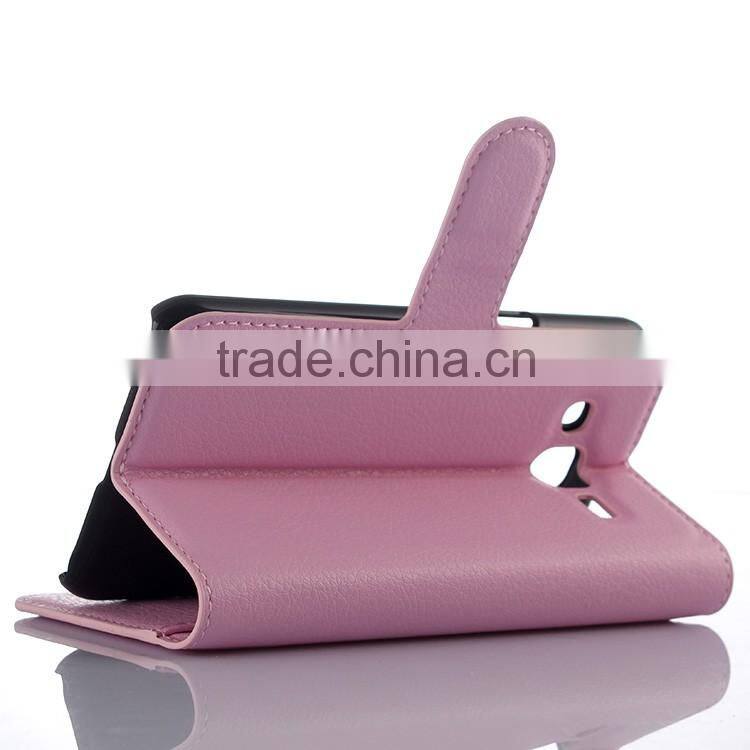 Wholesale Folio Stand Case for Samsung GALAXY J3 PU Leather Flip Cover with Wallet