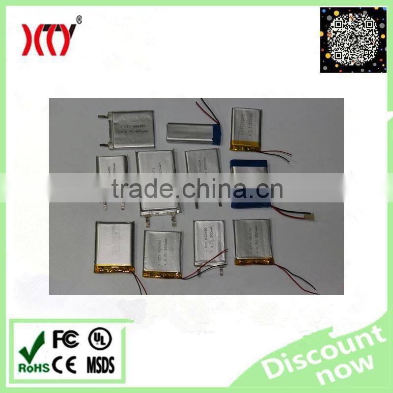 Large storage XTY051835 Lithium polymer battery 270mAh 3.7V lipo rechargeable battery