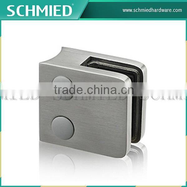 2014 new products china supplier stainless railings stainless steel square type 45*45 glass clamp