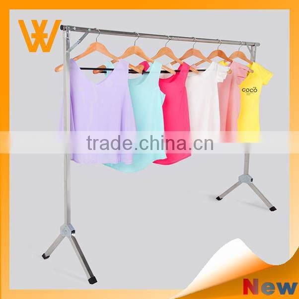 2015 Modern X adjustable laundry rack stainless steel heavy duty clothes hanging rail for clothes