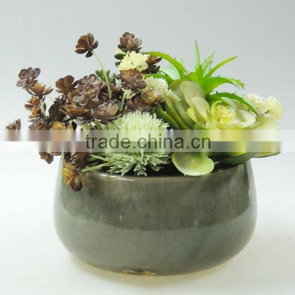 cheap small ceramic pot plant for home decoration