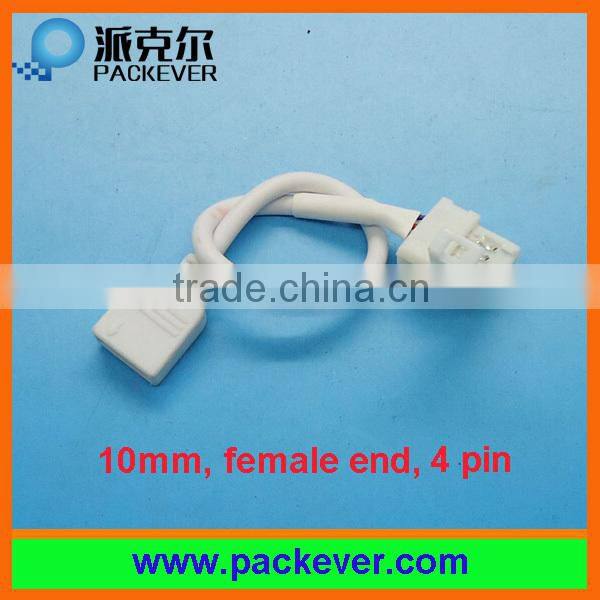 10mm/12mm RGB LED strip 4 pins solder free connector