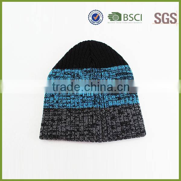 Wholesale knitted hat beanies in winter hats men custom knitted hat