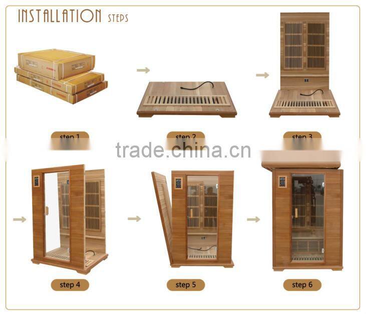 2016 Red Heater Infrared Steam Sauna Shower Combination For Sauna Center (RoHS/CE/ISO/TUV/ETL)