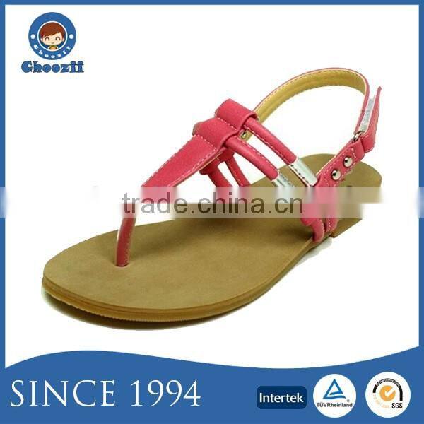 2016 New Arrival Imitation Leather Spanish Sandals Shoes for Girls