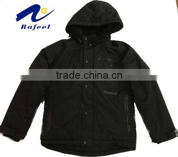 kids black down jacket stock