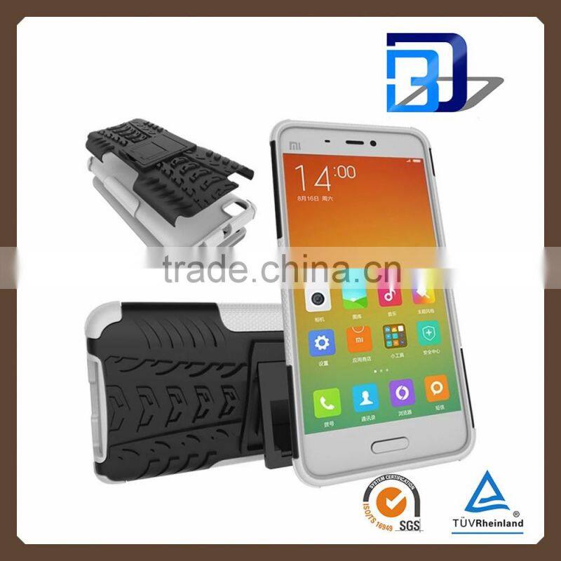Buy direct from china Slim 2 in 1 PC+TPU Hybird armor rugged case cover for Xiaomi 5 with stand, for Xiaomi 5 case