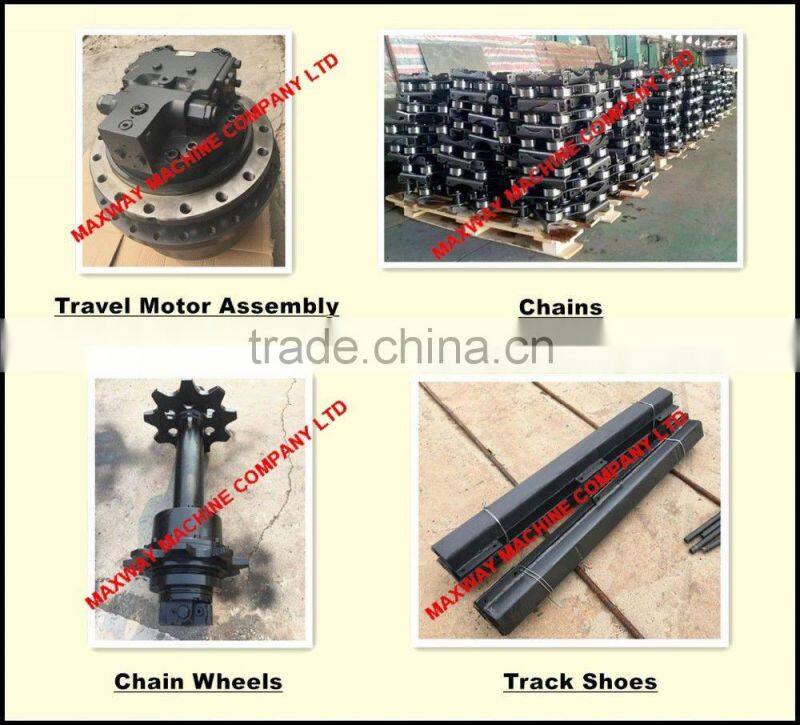 High Quality Durable Swamp Buggy Excavator Steel Chains and Track Shoes , Floating Excavator Chains , MAXWAY Machine Company