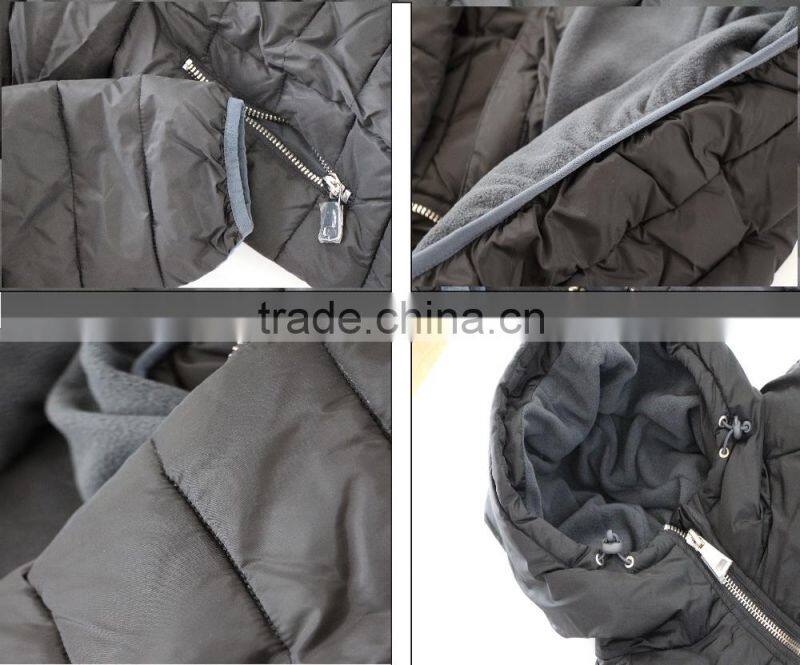 Shengsheng fine padding wool filling outdoor black winter jacket for women sportswear