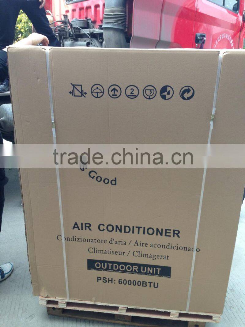 Floor standing Split Air Conditioner( 24000-60000btu )mirror flower painted panel