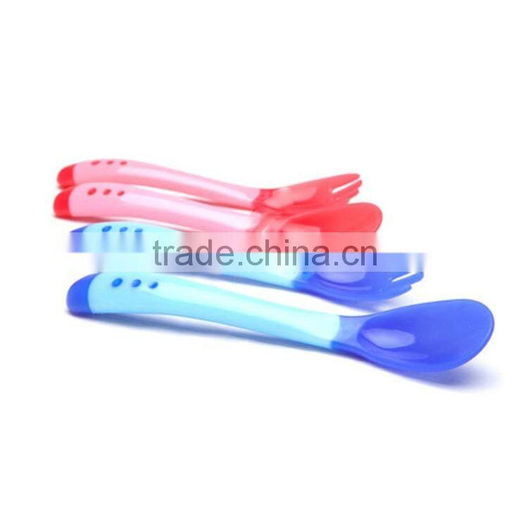 Baby Temperature Color Changing Plastic Spoon And Fork Price, Mini Plastic Spoon For Children