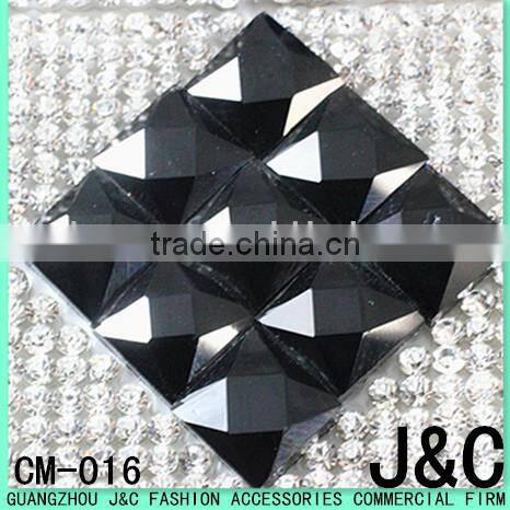 24*40mm rhinestone and glass stone hot fix sheet