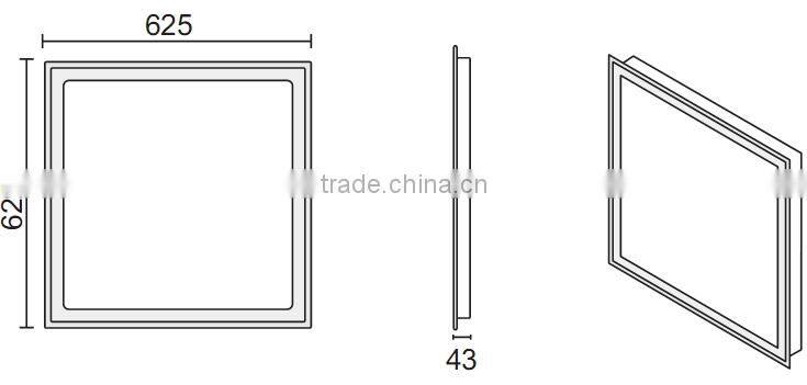 Backlit led ceiling panel light 120lm/w