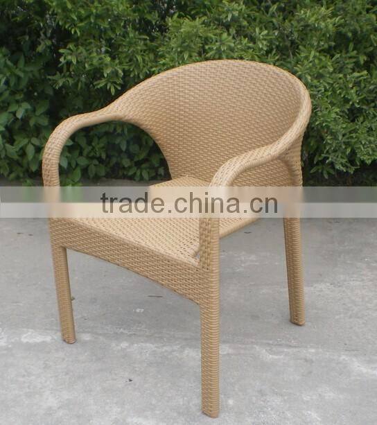 Wicker Rattan restaurant chair plastic restaurant chair
