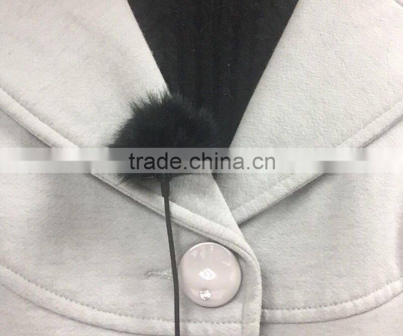 Laple mic 2M long cable with fuzzy high senstivity for intercom system and sports camera anti-wind noise