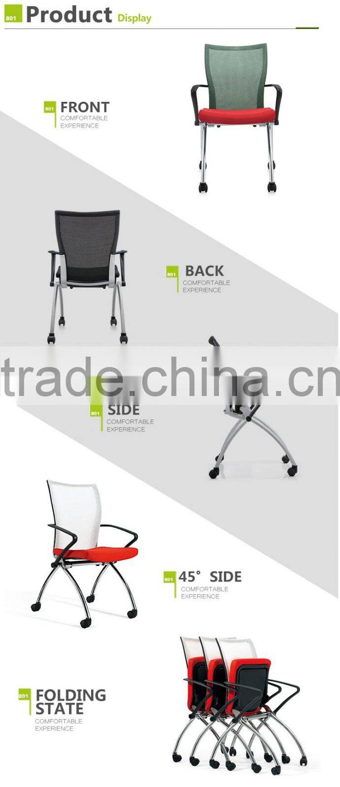 New Office Chair Design conference folding chair with Wheels
