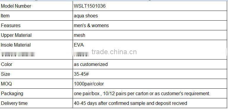 2015 sports shoes, water skiing shoes, aqua shoes