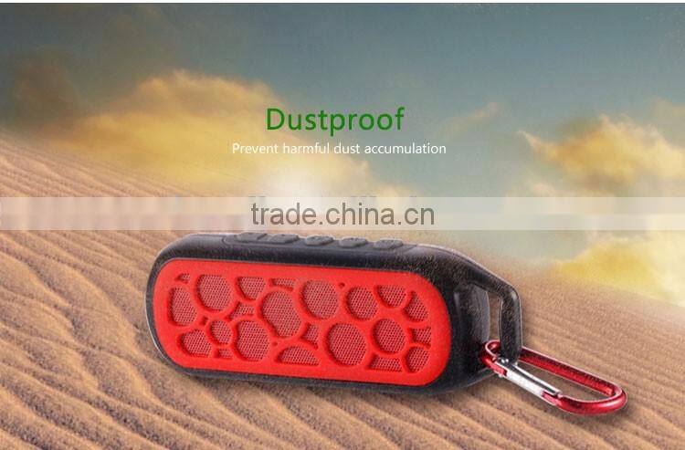 2016 Portable Waterproof outdoor wireless stereo Bluetooth 3.0 Shower speaker With one-key callback