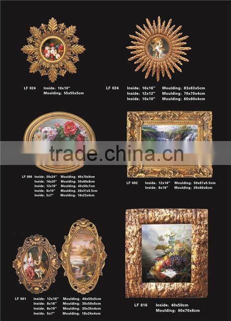 hot sale new style 24x36" wall resin moulding antique gold oil painting frame painting frame