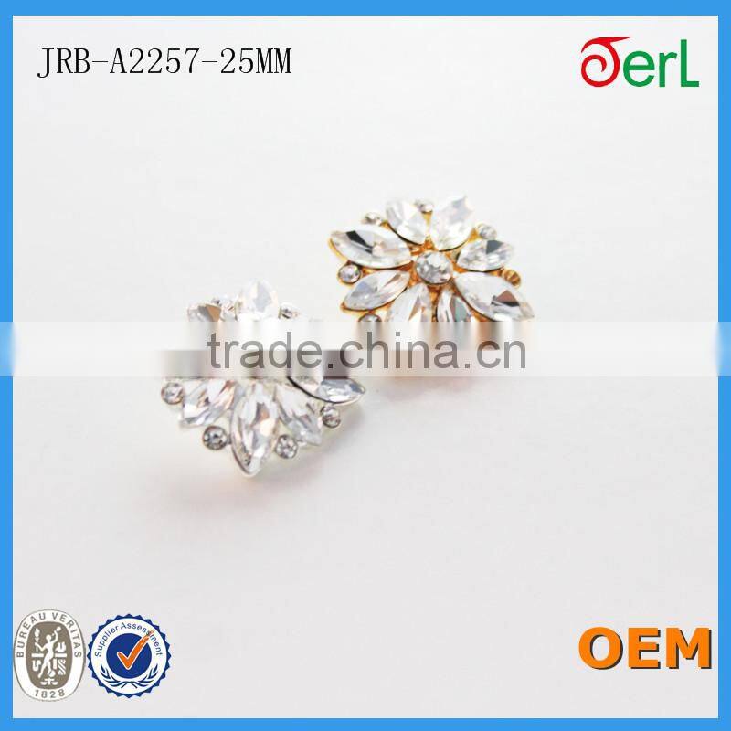 wholesale fashion fancy crystal rhinestone sewing buttons