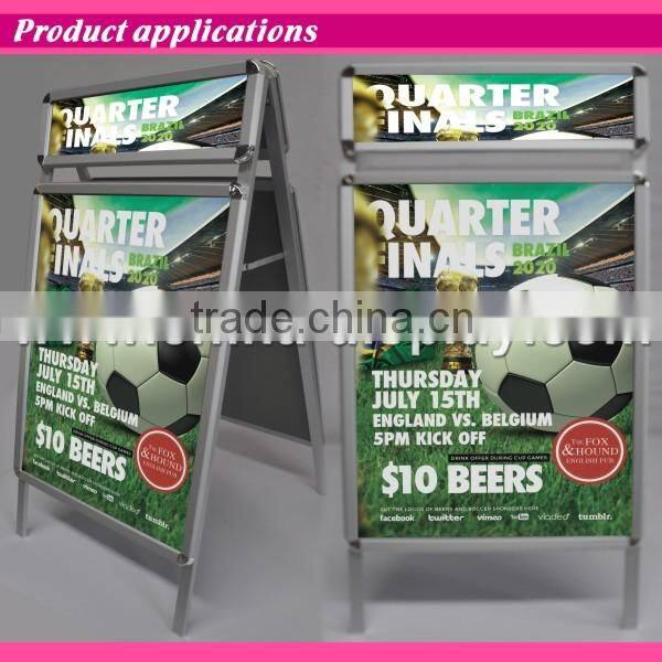 Attention-Grabbing sandwich board/A Frame sign poster stand with header
