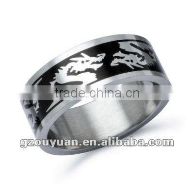 Solid casting simple style stainless steel ring