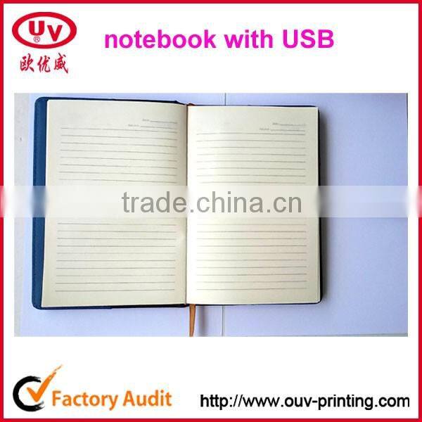 2015 planner leather diary/notebook with 8G USB gift set