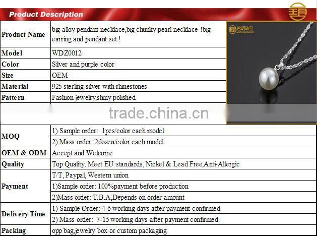 custom-made pearl necklace pendant jewelry