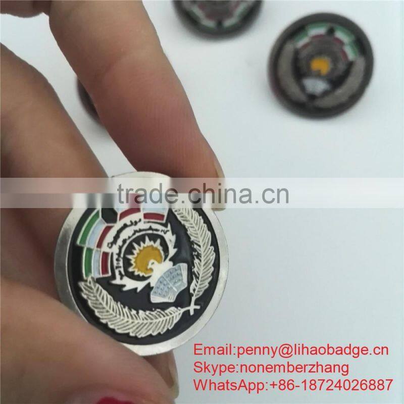 Wholesale Custom Enamel Metal pin badges/Custom Hard Enamel Metal Lapel Pins