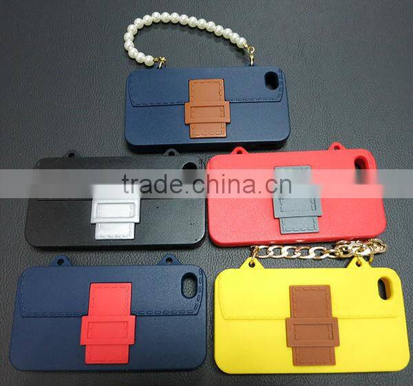 Silicone Handbag Studded Case for iPhone 4