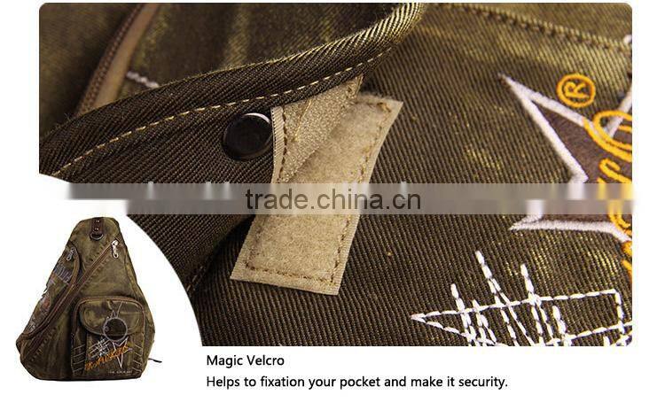 Factory directly wholesale canvas army green tactical messenger bag for sale
