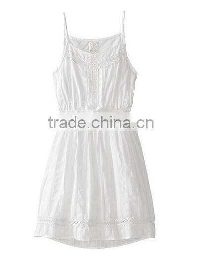 Summer Pretty Girls Dress 100%Cotton One piece 13 Year Old Girls Dress