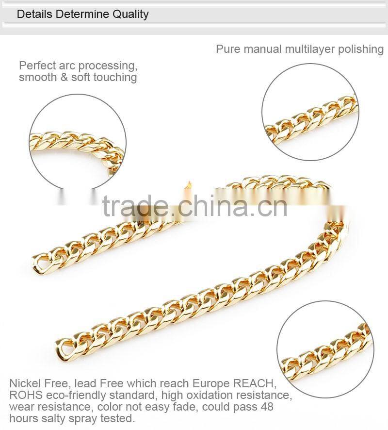 New Long Metal Gold Chains For Handbag Shoulder Strap