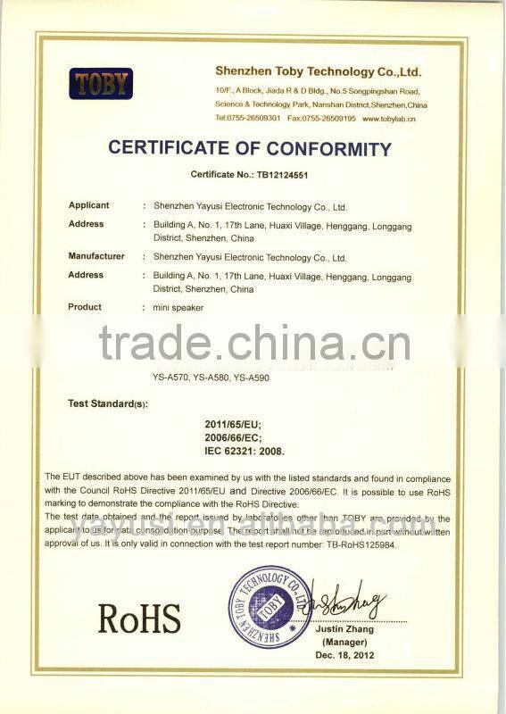 2013 new Mini Speaker ,USB 2.0 computer speaker