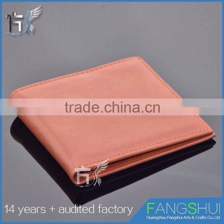 custom money clip wallet leather for man bussiness