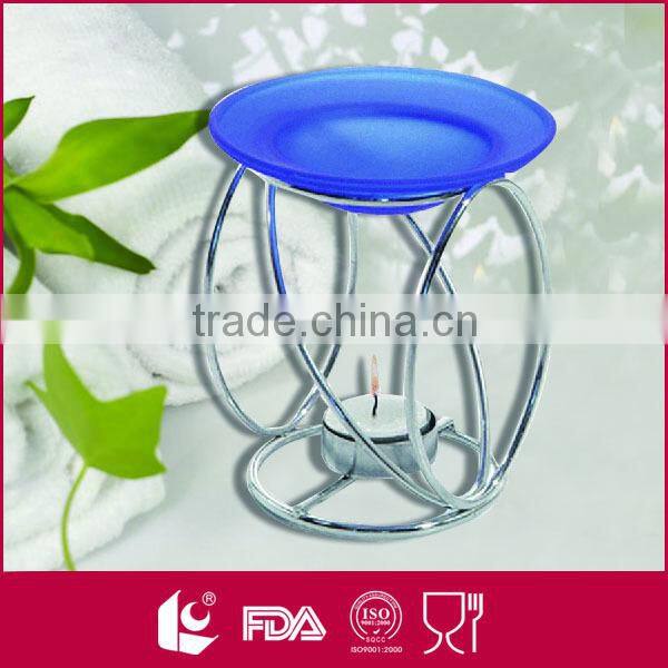 Wholesale spiral metal and gass fragrant oil warmer